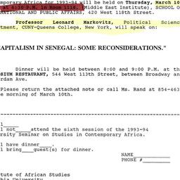 Announcements, 1994-02-17. ...