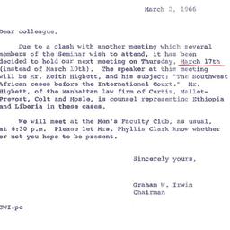 Announcements, 1966-03-02. ...