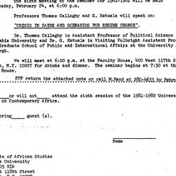 Announcements, 1982-02-24. ...