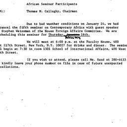 Announcements, 1984-02-02. ...