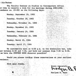 Correspondence, 1984-05-24....