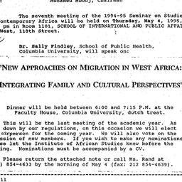 Correspondence, 1995-05-04....