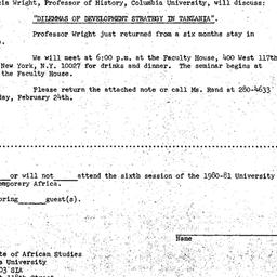 Announcements, 1981-02-25. ...