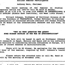 Announcements, 1992-10-28. ...