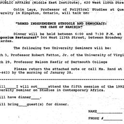 Announcements, 1992-12-18. ...