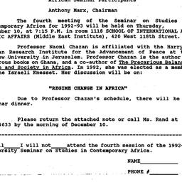 Announcements, 1992-11-13. ...