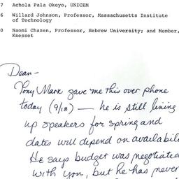 Correspondence, 1992-09-18....