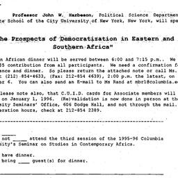 Announcements, 1995-12-06. ...