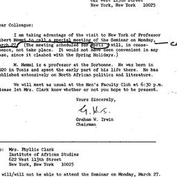 Announcements, 1967-04-03. ...