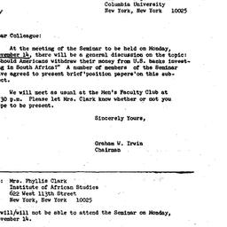 Announcements, 1966-11-14. ...