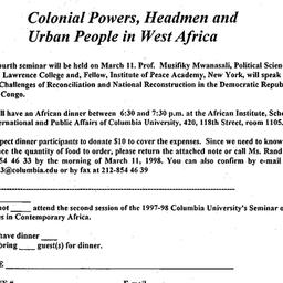 Announcements, 1998-02-18. ...