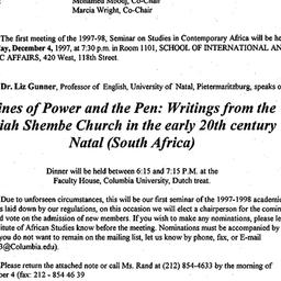 Announcements, 1997-12-04. ...