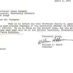 Correspondence, 1972-04-07....