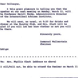 Announcements, 1963-03-01. ...