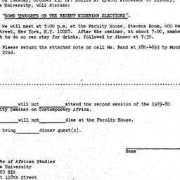 Announcements, 1979-10-23. ...