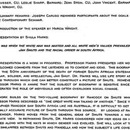 Minutes, 1998-12-09. Studie...