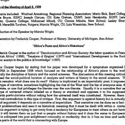 Minutes, 1999-04-08. Studie...