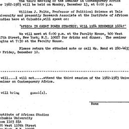 Announcements, 1982-11-24. ...