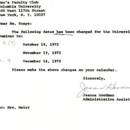 Correspondence, 1972-10-06....
