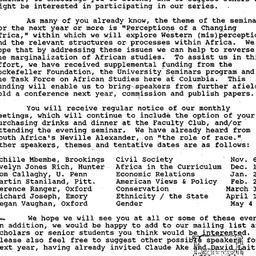 Announcements, 1991-10-22. ...