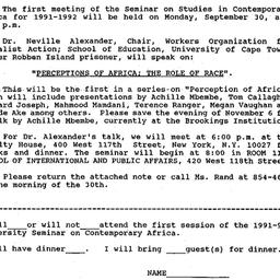 Announcements, 1991-09-04. ...