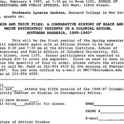 Announcements, 1997-02-04. ...