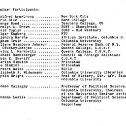 Minutes, 1985-10-15. Studie...