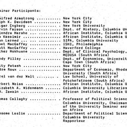 Minutes, 1985-11-11. Studie...