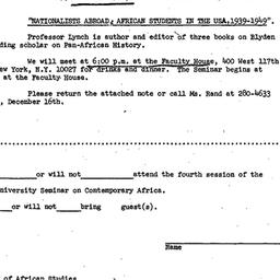 Announcements, 1977-12-19. ...