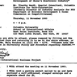 Announcements, 1993-10-21. ...