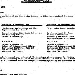Announcements, 1993-11-17. ...