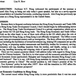 Minutes, 1995-01-25. China:...