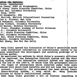 Minutes, 1992-12-21. China:...