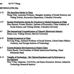 Schedules, China: Internati...