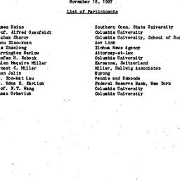 Minutes, 1987-11-18. China:...