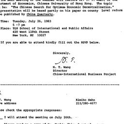 Announcements, 1983-06-21. ...