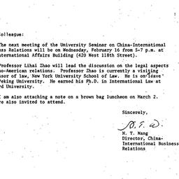Announcements, 1983-02-16. ...