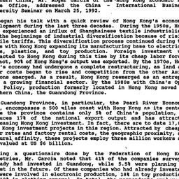 Minutes, 1992-03-25. China:...