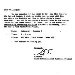 Announcements, 1985-09-30. ...