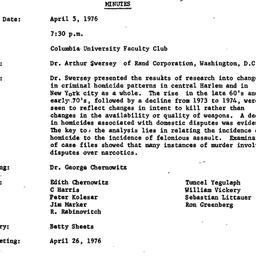 Minutes, 1976-04-05. Mathem...