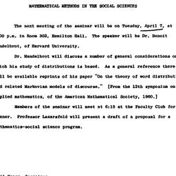 Announcements, 1964-03-27. ...