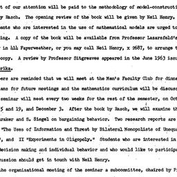 Announcements, 1963-10-11. ...
