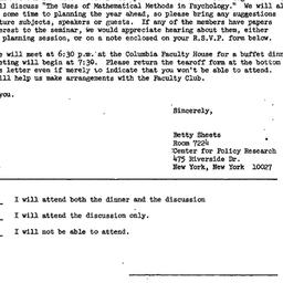 Announcements, 1973-10-15. ...