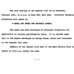 Announcements, 1966-01-28. ...