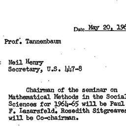 Correspondence, 1966-05-20....