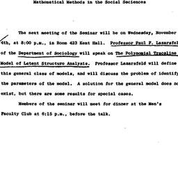 Announcements, 1965-10-28. ...