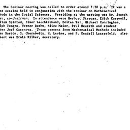 Minutes, 1981-11-11. Mathem...