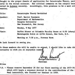 Announcements, 1977-04-25. ...