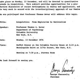 Announcements, 1976-12-02. ...