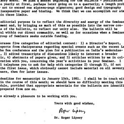 Announcements, 1980-11-06. ...